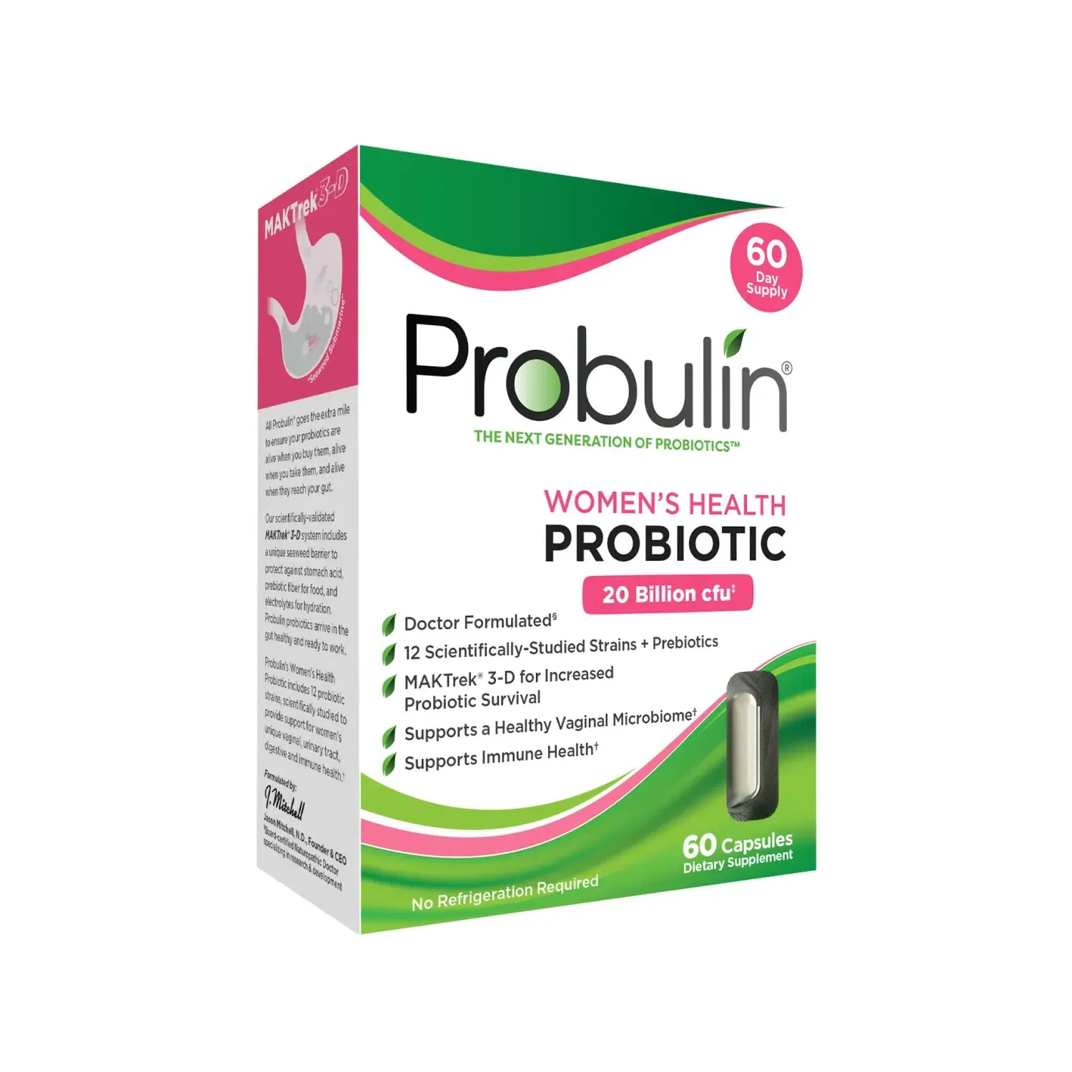 Women’s Health Probiotic Capsules - 60 Count