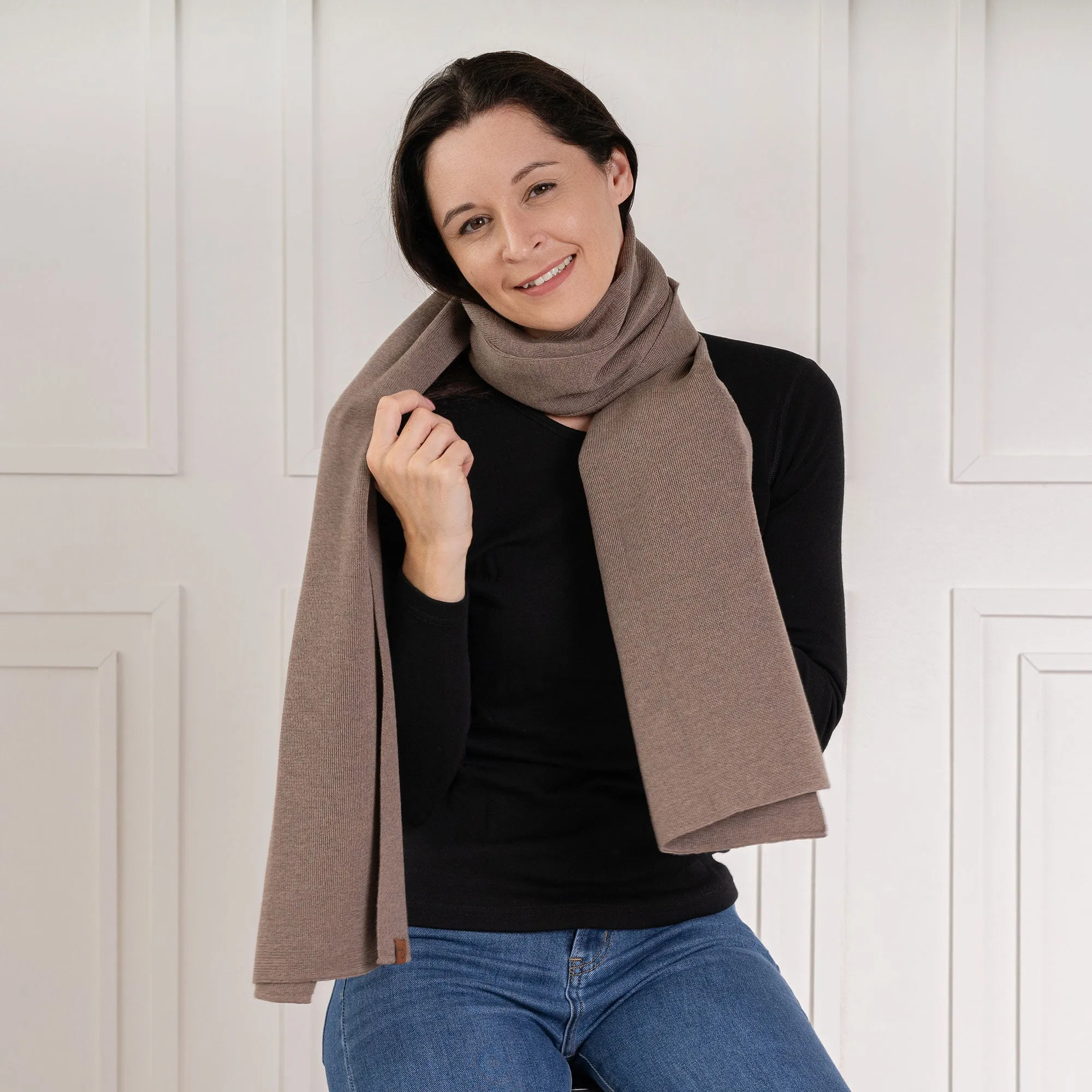 Women's Knit Scarf Merino