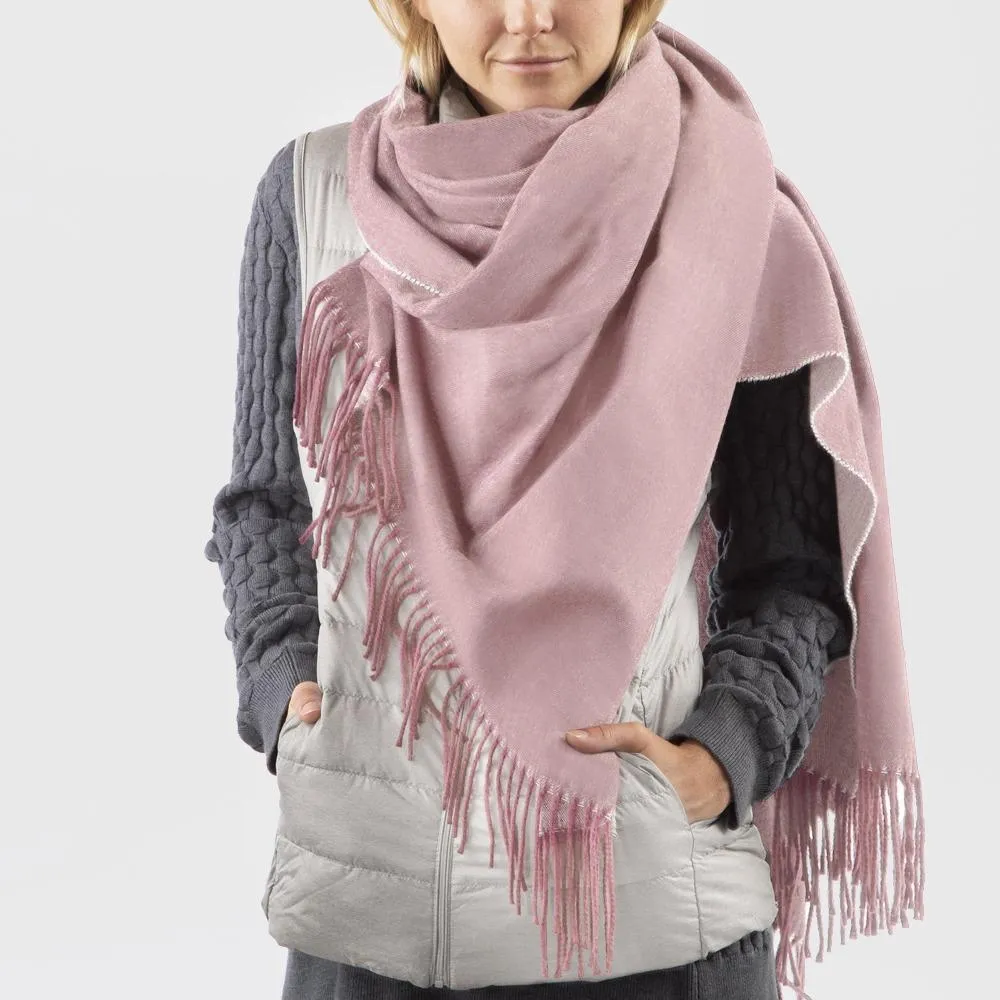 Women’s Recycled Scarf with Fringe