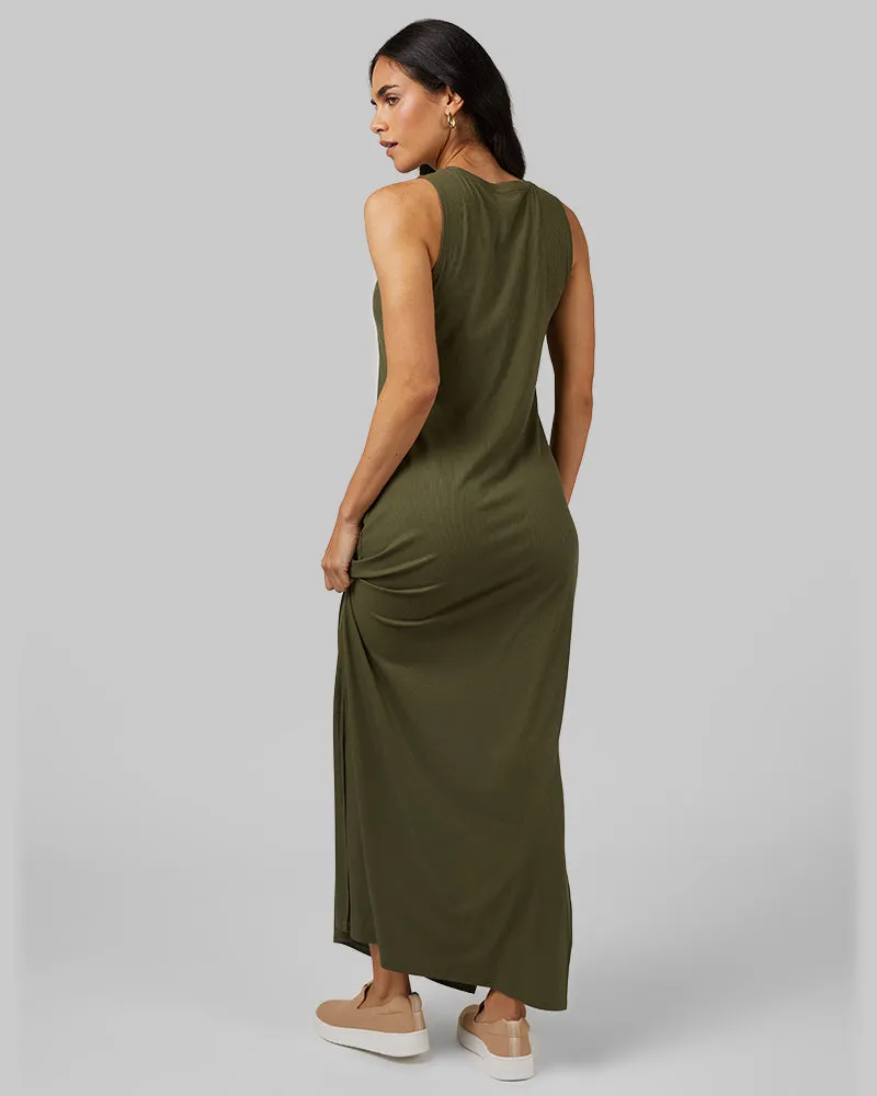 WOMEN'S SOFT RIB MAXI DRESS