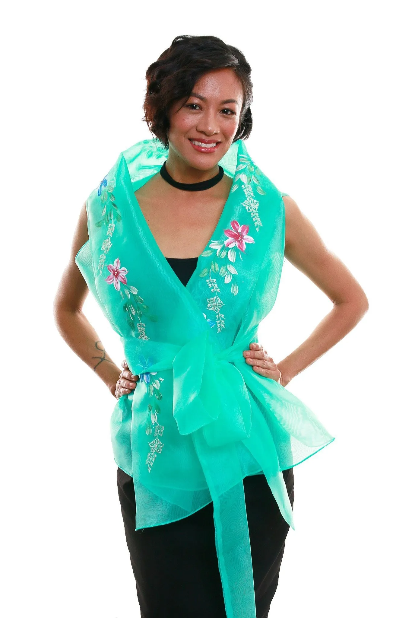 WW04 - Filipiniana Wrap-Around Mint Green