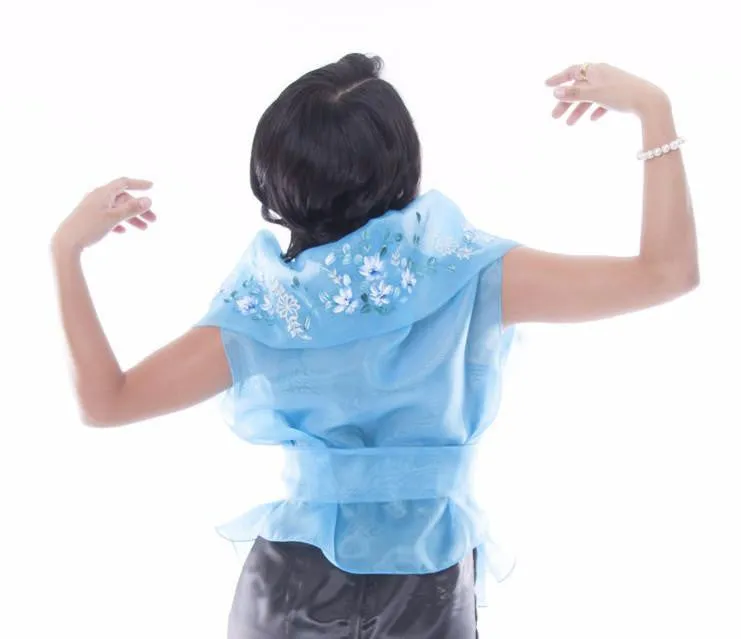 WW05 - Filipiniana Wrap-Around Light Blue