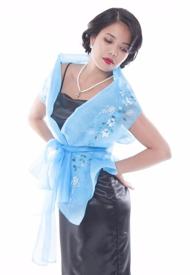 WW05 - Filipiniana Wrap-Around Light Blue