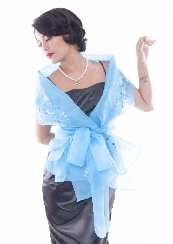 WW05 - Filipiniana Wrap-Around Light Blue